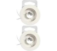2 bobines de fil élastique transparent 10 m - Creotime Blanc G