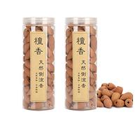 2 Boîtes Cascade Refoulement Encens Cônes 200 pcs Naturel Bois De Santal Cônes De Parfum pour Yoga Intérieur Purification Relaxation Méditation Buddhist Supplies Buddhist Supplies