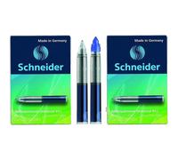 2 boîtes de 5 cartouches d'encre pour stylo roller - Bleu - Schneider - 852M