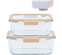 2 boîtes de conservation sous vide + pompe Pebbly PKV-071 G