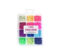 2 boîtes de perles Heishi x 12 couleurs fluo