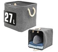 2 Boîtes de Rangement 30x30x30 - Compatible avec IKEA Kallax - Panier Pliable