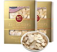 2 boîtes de tranches de ginseng américain du Wisconsin - Amélioration de l'énergie, des performances et de la santé mentale pour les hommes et les femmes. Total 8 onces.
