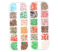 2 Boîtes Décoration D'ongles, Ambiance Accessoires Manucure | Motifs Festifs Colorés, Application Rapide, Longue Tenue sur Ongles Gel ou Faux, pour Femmes, Fêtes et Mariages