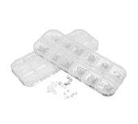 2 Boîtes Décorations de Manucure Perles et Cristaux Acryliques | Éclat Glamour, Aspect Irrégulier Lumineux, Résiste à Déformation, pour Salon et Atelier Professionnels