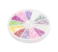 2 Boîtes Kit de Décoration D’ongles Étoiles Pailletées, Pvc | Autocollants pour Manucure, Style Mixte Élégant, Usage Maison ou Boutique, Création DIY Style Aléatoire