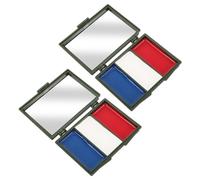 2 Boîtes Maquillage Visage de Fan de Football Américain 3 Couleurs | Résistant à Transpiration, Lavable, pour Événements Sportifs et Matchs de Football