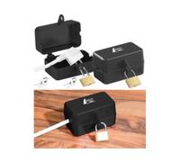 2 boîtiers de protection avec cadenas pour fiche dalimentation électrique [AGT]