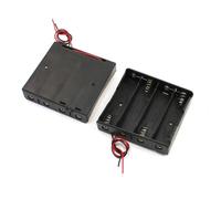 2 boîtiers de rangement en plastique pour 4 batteries 18650 3,7 V avec fils conducteurs