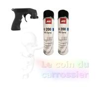 2 Bombes anti gravillon noir, blackson + 1 poignée