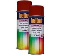 2 bombes de peinture Belton Spectral RAL2002 Orange sang 400ml