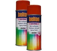 2 Bombes De Peinture Belton Spectral Ral2009 Orange Signalisation 400ml
