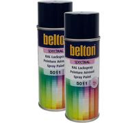 2 Bombes De Peinture Belton Spectral Ral5011 Bleu Acier 400ml
