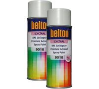 2 Bombes De Peinture Belton Spectral Ral9018 Blanc Papyrus 400ml