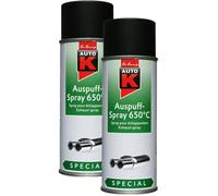 2 bombes de peinture pour échappement de voiture moto Auto K 400ml noir