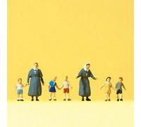 2 Bonnes Soeurs / Religieuses et 5 enfants - N 1/160 - PREISER 79211