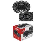 2 BOSS AUDIO SYSTEMS CH4630B haut-parleurs triaxiaux trois voies noirs 4 x 6"" 10 x 15 cm 125 watt rms 250 watt max voiture, la