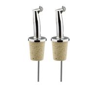 2 bouchons verseurs à clapet en inox et liège Chevalier diffusion