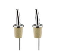 2 bouchons verseurs en inox et liège Chevalier diffusion
