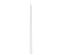 2 bougies chandelle blanches 30 cm flambeaux - Blanc - Taille Unique