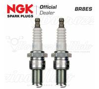 2 Bougies Longues Originales NGK BR8ES Moto Guzzi V7 Classic - 750 2008 -