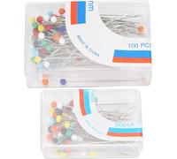 2 boules à coudre de boîte avec des broches de tête droites pour le bricolage/la couture piquée