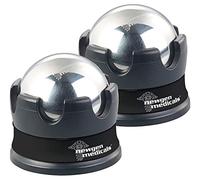 2 boules de massage en acier inoxydable avec support à rotation 360° roll-on [Newgen Medicals]