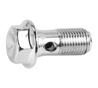 2 boulons banjo de frein en acier inoxydable pour moto, M10 x 1,0 mm, pour maître-cylindre d'étrier