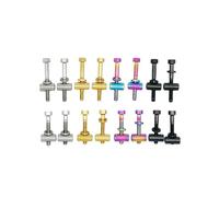 2 boulons de tige de selle M5 x 30 mm, M5 x 40 mm, vis en alliage de titane, pièces de vélo(Ti color,30mm)