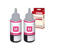 NOPAN-INK - 2 Bouteille d'encre Compatible pour Epson 102 Magenta 70 ML EPSON EcoTank ET-15000 EcoTank ET-2700 EcoTank ET-2750 EcoTank ET-2751 EcoTank ET-27