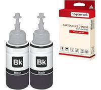 2 Bouteille d'encre pour EPSON T6641 Black 70 ml