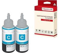 2 Bouteille d'encre pour EPSON T6642 Cyan 70 ml