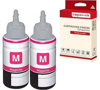 2 Bouteille d'encre pour EPSON T6643 Magenta 70 ml