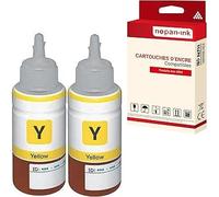2 Bouteille d'encre pour EPSON T6644 Jaune 70 ml