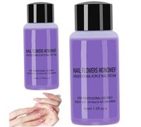2 bouteilles de liquide monomère pour ongles en acrylique, 40ml, professionnel, doux et sûr, pour salon de manucure, maison, décoration