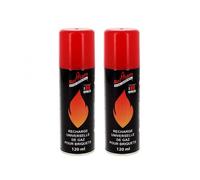 2 bouteilles gaz belflam 120 ml