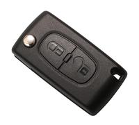 2-Boutons Coque de Clé avec Fente de Batterie, RISVOWO Clé à Rabat Pliable CE0536, Boitier Clef Plip Compatibles avec Citroën C2 C3 C4 C5 C6 C8 Xsara Peugeot 107 206 207 307 307S 308 407 607 2BT