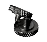 2 Boutons de déclencheur concave en Laiton Massif - Bouton Anti-dérapant avec revêtement Rouge/Noir, pour Fujifilm X100, Nikon DF, Hasselblad 503CW & Bien Plus - Déclencheur Souple