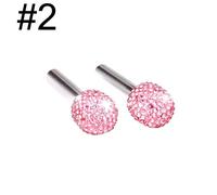 2¿ Boutons De Serrure De Porte D'intérieur À Paillettes Scintillantes, Broches Universelles, Pièces/Ensemble