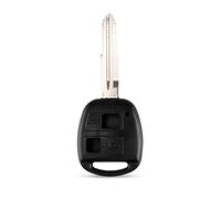 2 Boutons TOY41 Lame Non coupée Voiture clé à Distance Coque Housse Fob Accessoires de Remplacement pour Toyota Yaris Prado Tarago Camry Corolla
