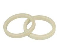 2 bracelets en bois ronds 6,8 cm Beige G