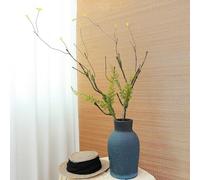 2 Branches artificielles Pliables 1m : Cerisier en Fleurs, Vigne, Tronc d'arbre, Mousse Verte, Vase Mural extérieur Jardin, Composition Florale, décoration intérieure，Fake Plant.