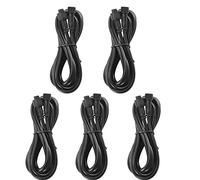 2 Broches 1M Cable de extensión de Broches Câble extension étanche Para Luces de cubierta,Cable de extensión Para Luces LED de Un Solo Color Para exteriores, Blanco cálido, paquete de 5