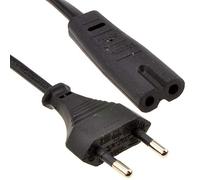 2 Broches Euro Fiche vers Figure De Huit 8 C7 Fiche Alimentation câble 6 ft 1,8 m [1.8 mètre/1,8m]