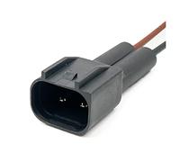 2 broches voiture tableau de bord milieu gamme haut-parleur central bobine d'allumage connecteur électronique fiche faisceau câblage compatible avec F~rd Fox Mondeo E4014(2P Male,5 Pcs)