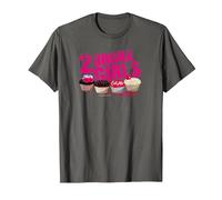 2 Broke Girls Cupcakes T-Shirt, Homme, Asphalte, XL