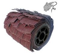 Duo de brosses à lanières abrasives - Ø120x100 mm - grain 80