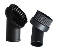 2 brosses d'aspirateur avec tube extérieur de 32 mm de diamètre compatible, têtes rondes rotatives à poils souples pour nettoyer efficacement les meubles et l'intérieur de la voiture