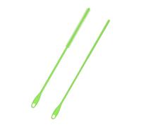 2 Brosses Paille Silicone, 6mm+ 8mm Brosse Nettoyage Paille Extra Longue Outil Lavage Paille Bouteille Réutilisable avec Anneau Suspension Cure-Tuyaux Pliable pour Paille Smoothie (Vert)