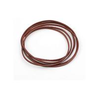 (2, Brown) 3mm Genuine Flat Leather Luggage Rope Thong Cord Diy Bracelet Findings Rope Braiding String Multifunction Manual Parts
